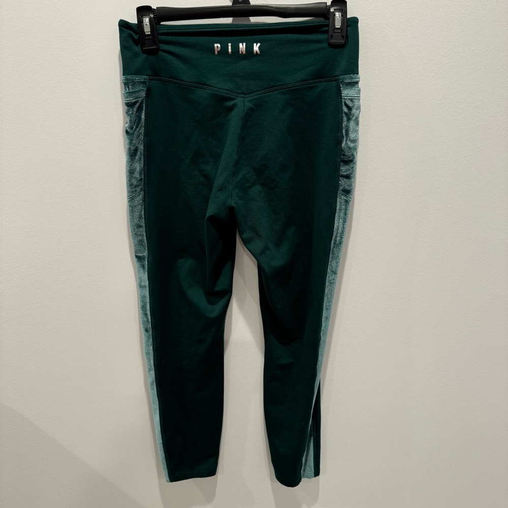 Victoria‎ secret pink cozy green leggings size medium